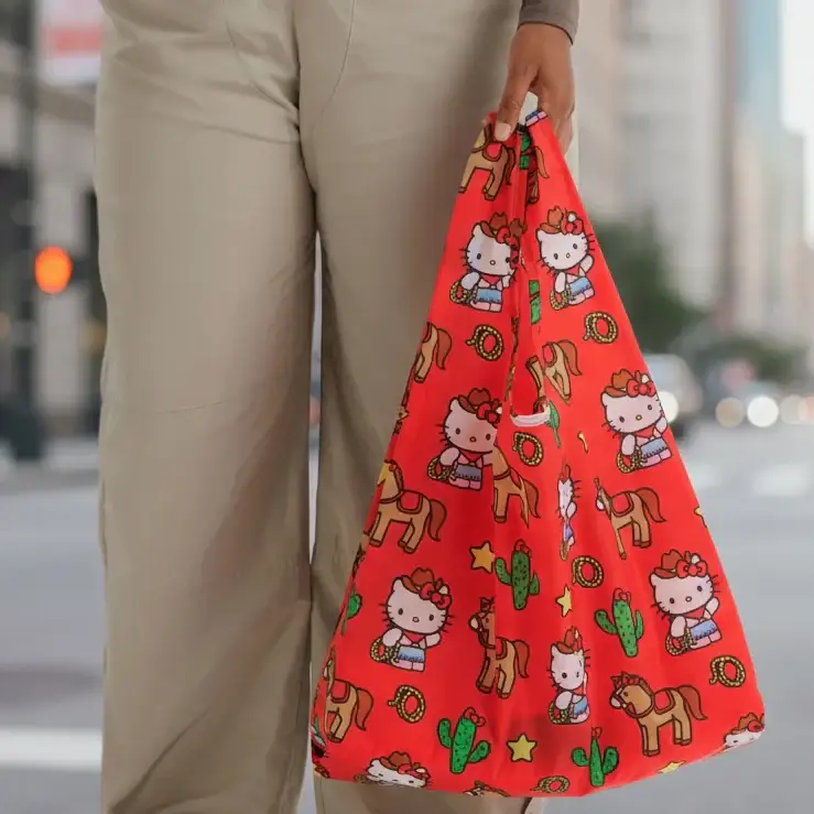 Standard Baggu Reusable Tote - Hello Kitty Western - Image 3