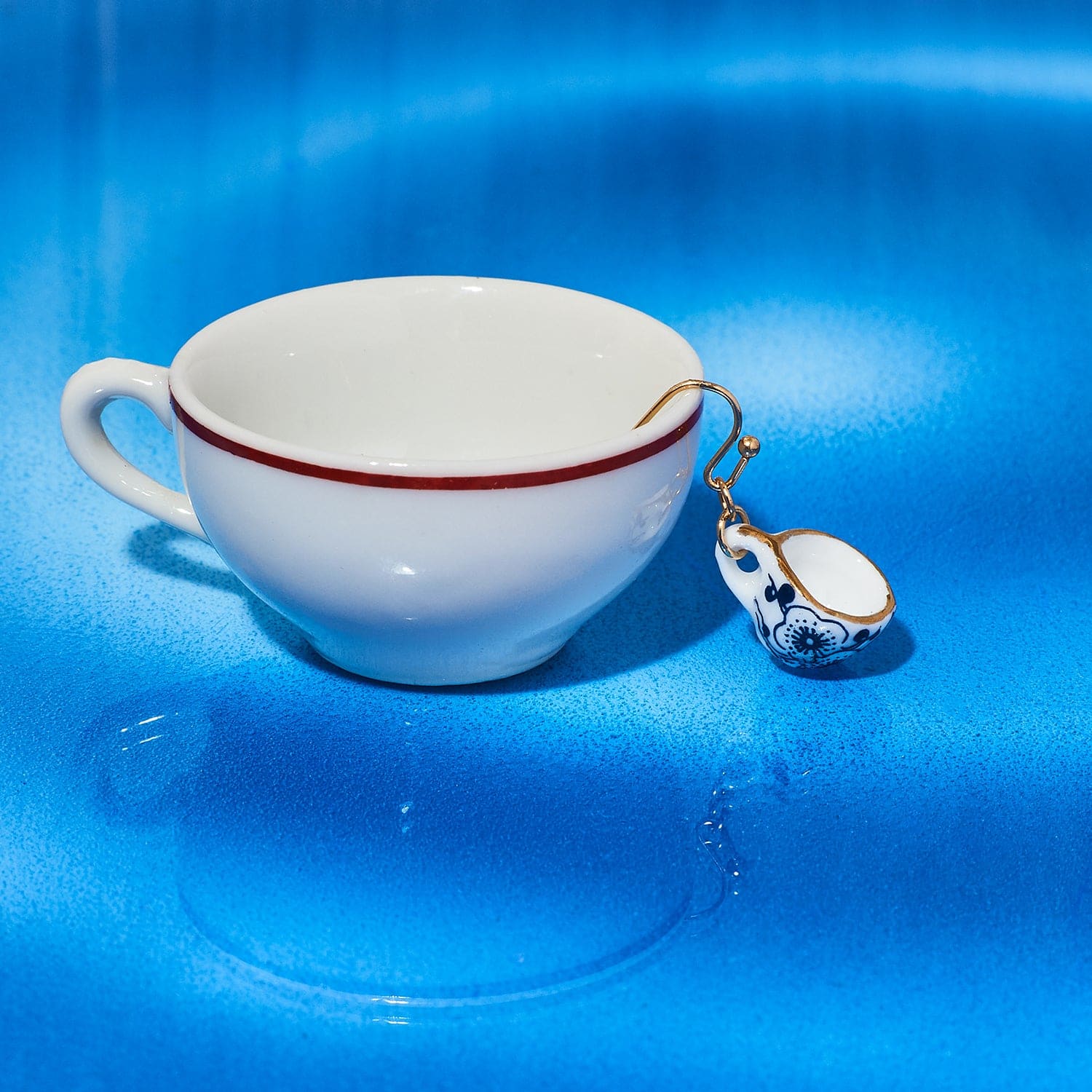 Tiny Teacup Earrings - Image 4