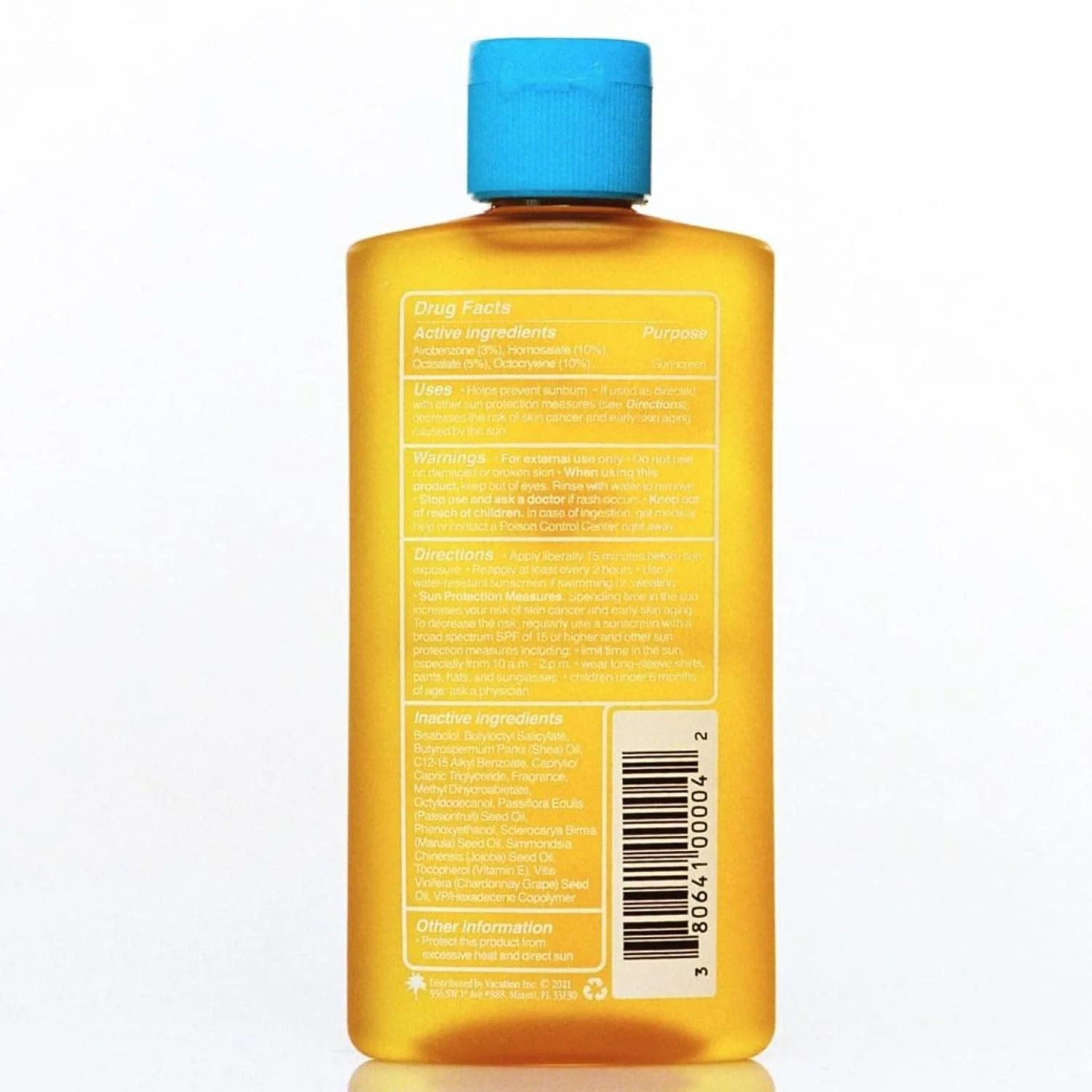 Vacation Chardonnay Oil 100 mL - SPF 30 Sunscreen - Image 6