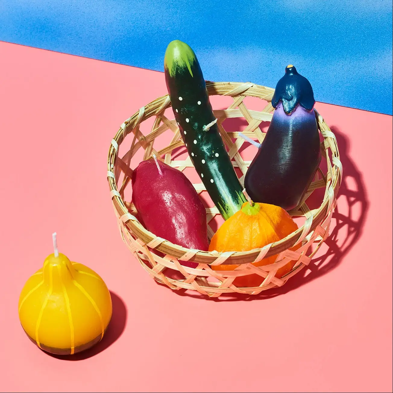 Vegetables in Basket Candle - Image 2