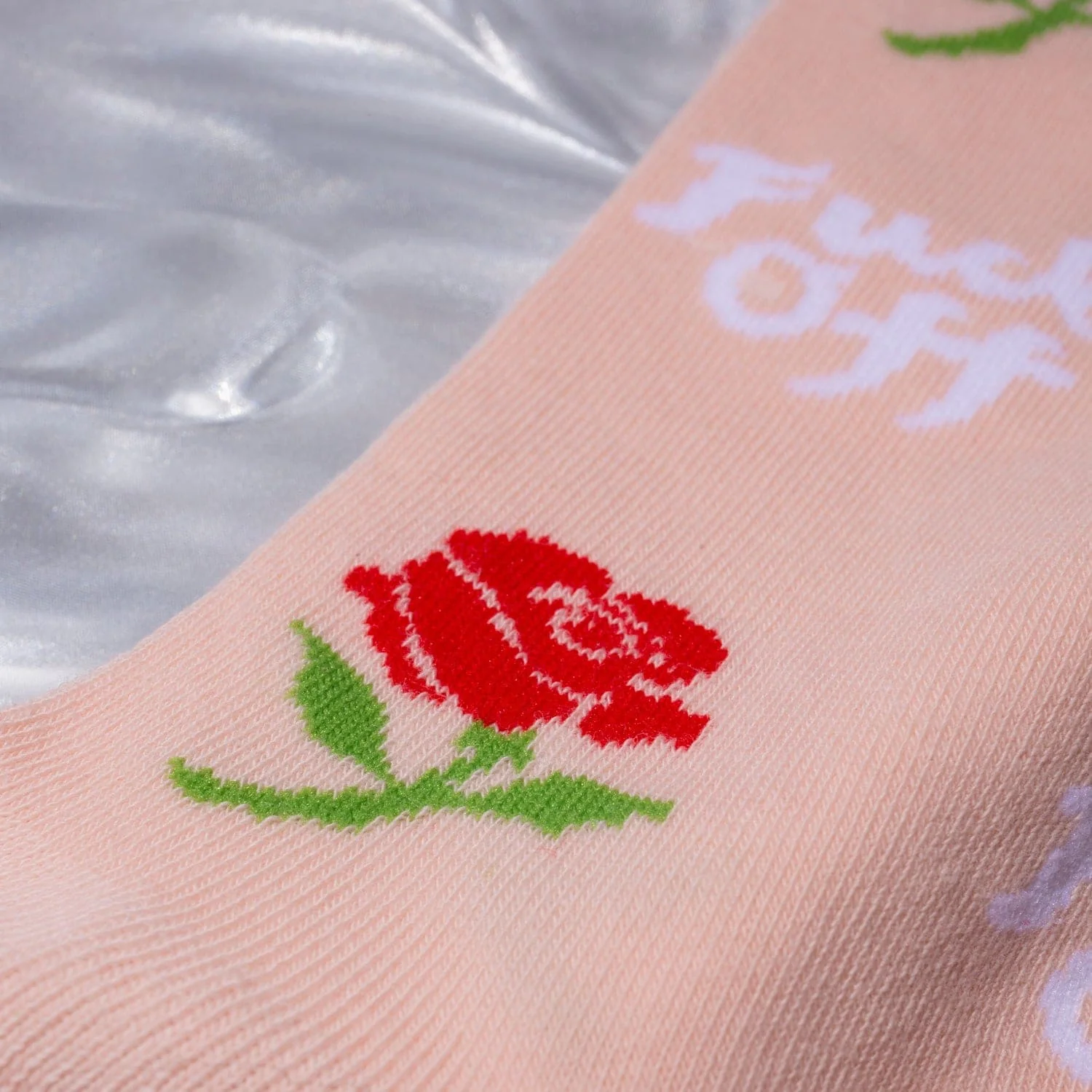 Fuck Off Rose Women's Crew Socks - Image 3