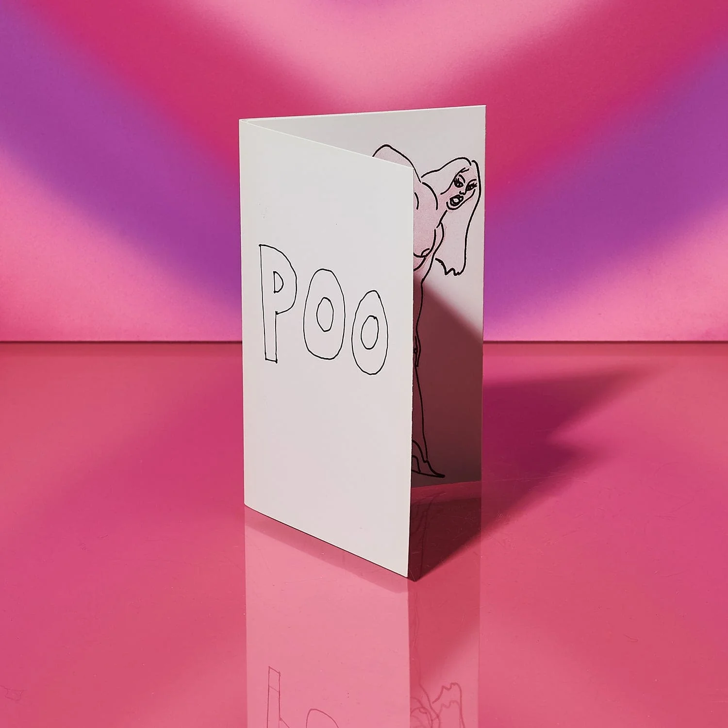 Lady Goes Poo Pop Up Greeting Card - Image 3